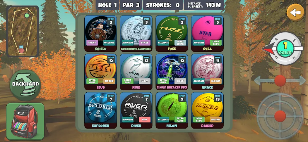 Disc Golf Valley (Диск Гольф Вэлли) МОД/Взлом [Деньги, Монеты и Меню MOD] Screenshot 3