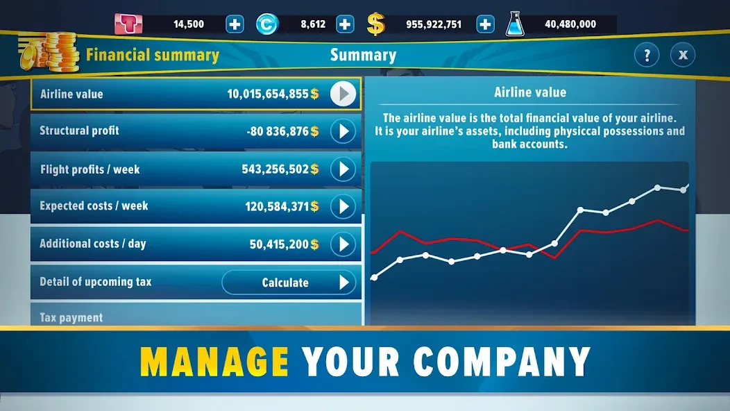 Airlines Manager: Plane Tycoon (Эйрлайнс Менеджер) МОД/Взлом [Много денег, Монет и Все открыто] Screenshot 5