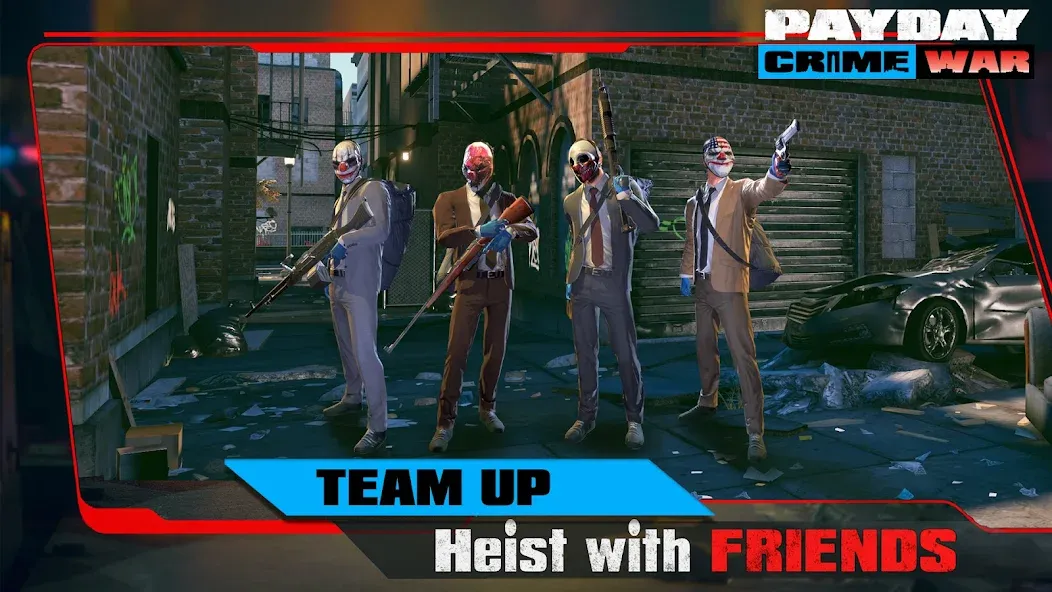 PAYDAY: Crime War (Пейдей) МОД/Взлом [Бесконечные деньги, Монеты и Мега MOD] Screenshot 2