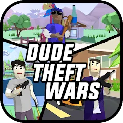 Скачать Dude Theft Wars Shooting Games Взлом (Много денег) на Андроид бесплатно
