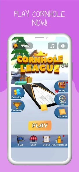 Cornhole 3D: Nations League (Корнхол 3Д) МОД/Взлом [Меню, Бесконечные монеты и Открытые уровни] Screenshot 1