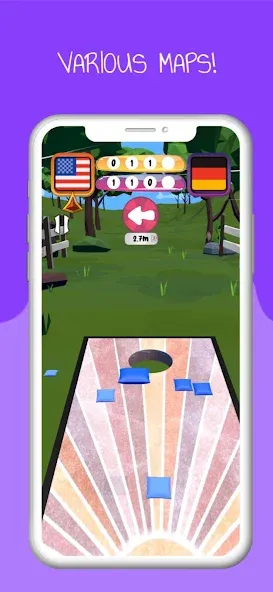 Cornhole 3D: Nations League (Корнхол 3Д) МОД/Взлом [Меню, Бесконечные монеты и Открытые уровни] Screenshot 2