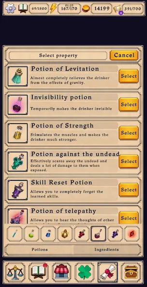 Potion shop: Alchemy Simulator (Пошоп) МОД/Взлом [Деньги, Монеты и Меню MOD] Screenshot 4