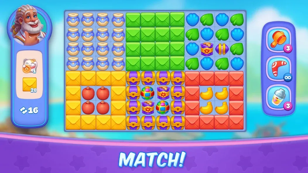 Tropicmania: Match-3 adventure (Тропикмания) МОД/Взлом [Много монет, Открытые уровни и Мега MOD] Screenshot 4