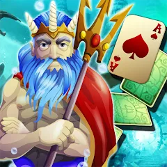 Взломанная Solitaire Atlantis — Много денег