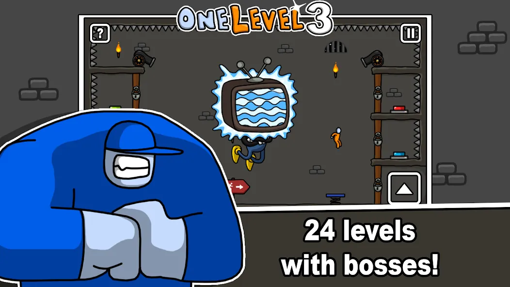 One Level 3 Stickman Jailbreak (Один Уровень 3) МОД/Взлом [Много денег, Монет и Все открыто] Screenshot 3