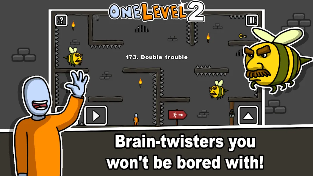 One Level 2 Stickman Jailbreak (Уан Левел 2) МОД/Взлом [Бесконечные деньги, Монеты и Мега MOD] Screenshot 3