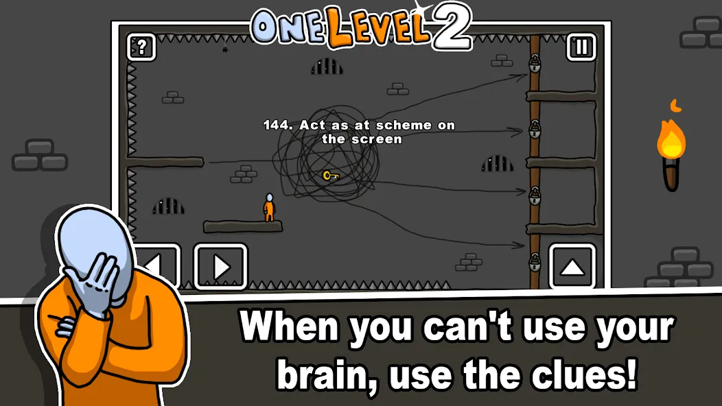 One Level 2 Stickman Jailbreak (Уан Левел 2) МОД/Взлом [Бесконечные деньги, Монеты и Мега MOD] Screenshot 5