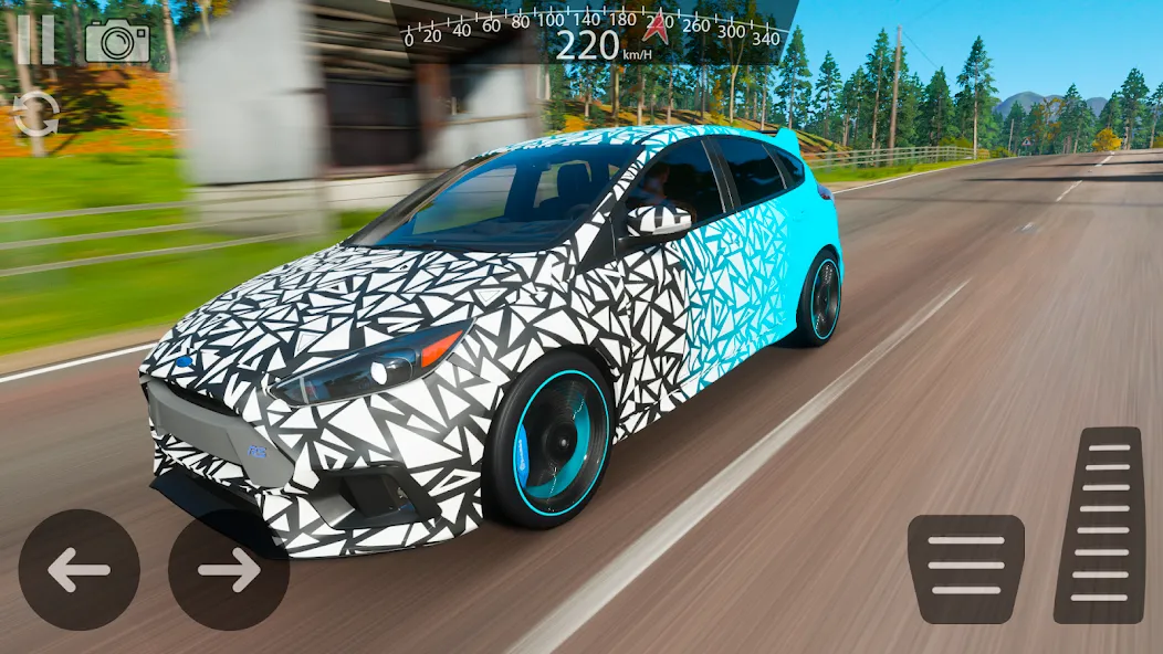 Drive Ford Focus RS Simulator (Драйв Форд Фокус РС Симулятор) МОД/Взлом [Деньги, Монеты и Меню MOD] Screenshot 3