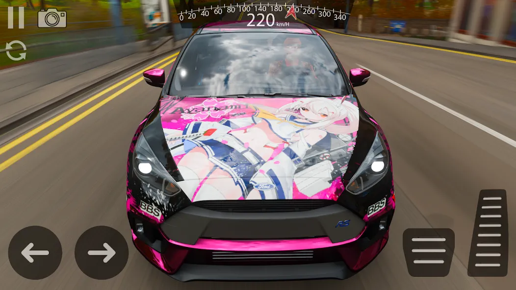 Drive Ford Focus RS Simulator (Драйв Форд Фокус РС Симулятор) МОД/Взлом [Деньги, Монеты и Меню MOD] Screenshot 4