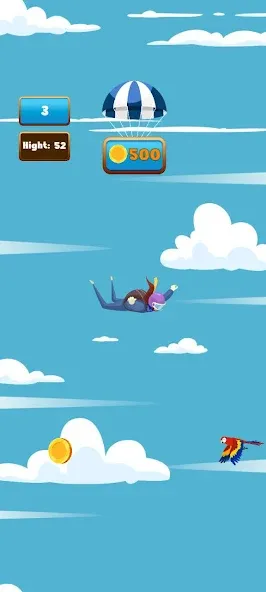 The Parachute (Зе Пэрашют) МОД/Взлом [Бесконечные деньги, Монеты и Мега MOD] Screenshot 2