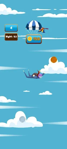 The Parachute (Зе Пэрашют) МОД/Взлом [Бесконечные деньги, Монеты и Мега MOD] Screenshot 3