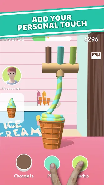 Ice Cream Inc. ASMR, DIY Games МОД/Взлом [Все открыто, Дополнительные деньги и Меню MOD] Screenshot 5