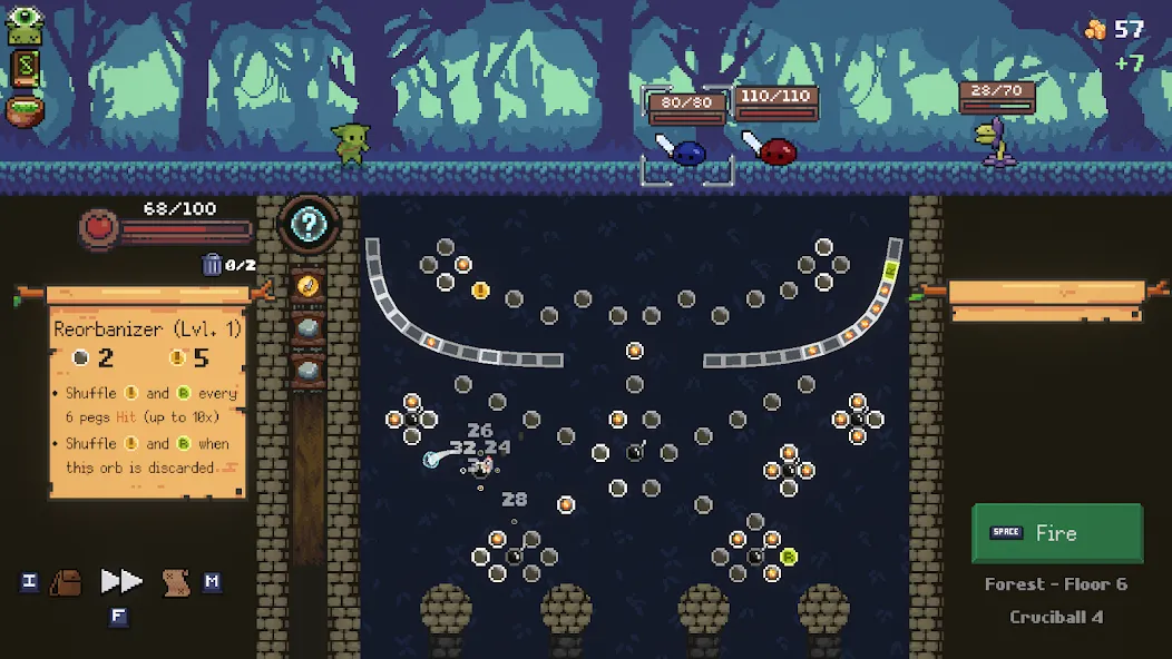 Peglin - A Pachinko Roguelike (Пеглин) МОД/Взлом [Много монет, Открытые уровни и Мега MOD] Screenshot 1
