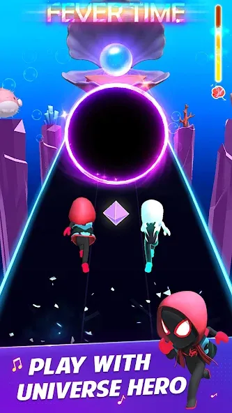 Universe Hero 3D - Music&Swing (Юниверс Хиро 3Д) МОД/Взлом [Много денег, Монет и Все открыто] Screenshot 4