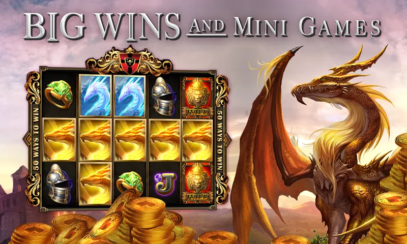 Slots Dragon Machine (Трон драконов слоты) МОД/Взлом [Много монет, Открытые уровни и Мега MOD] Screenshot 1