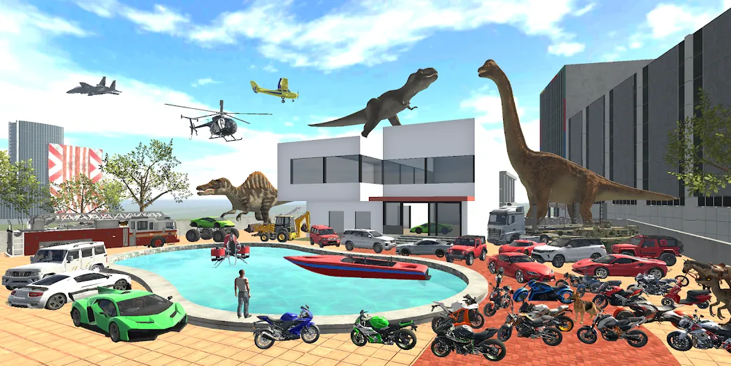 Indian Bikes Driving 3D (Индийские мотоциклы Вождение 3D) МОД/Взлом [Деньги, Монеты и Меню MOD] Screenshot 1