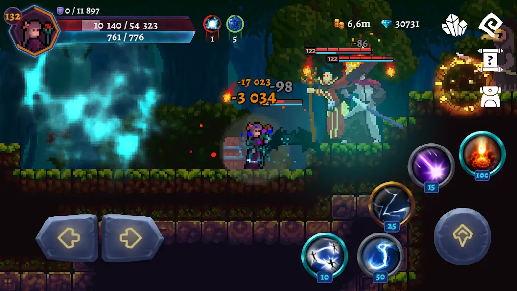 Darkrise - Pixel Action RPG (Даркрайс) МОД/Взлом [Много монет, Открытые уровни и Мега MOD] Screenshot 1