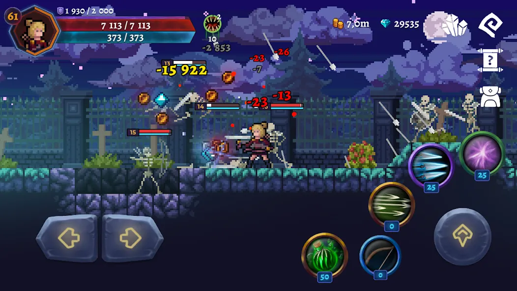 Darkrise - Pixel Action RPG (Даркрайс) МОД/Взлом [Много монет, Открытые уровни и Мега MOD] Screenshot 3