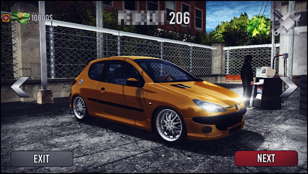 206 Drift Simulator (Дрифт Симулятор) МОД/Взлом [Много денег, Монет и Все открыто] Screenshot 1