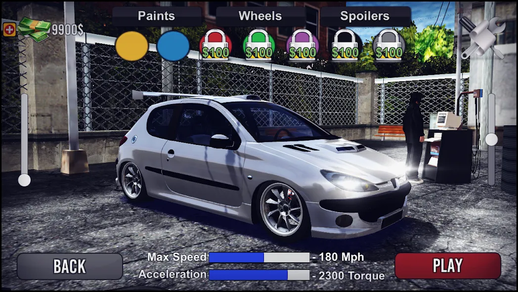 206 Drift Simulator (Дрифт Симулятор) МОД/Взлом [Много денег, Монет и Все открыто] Screenshot 2