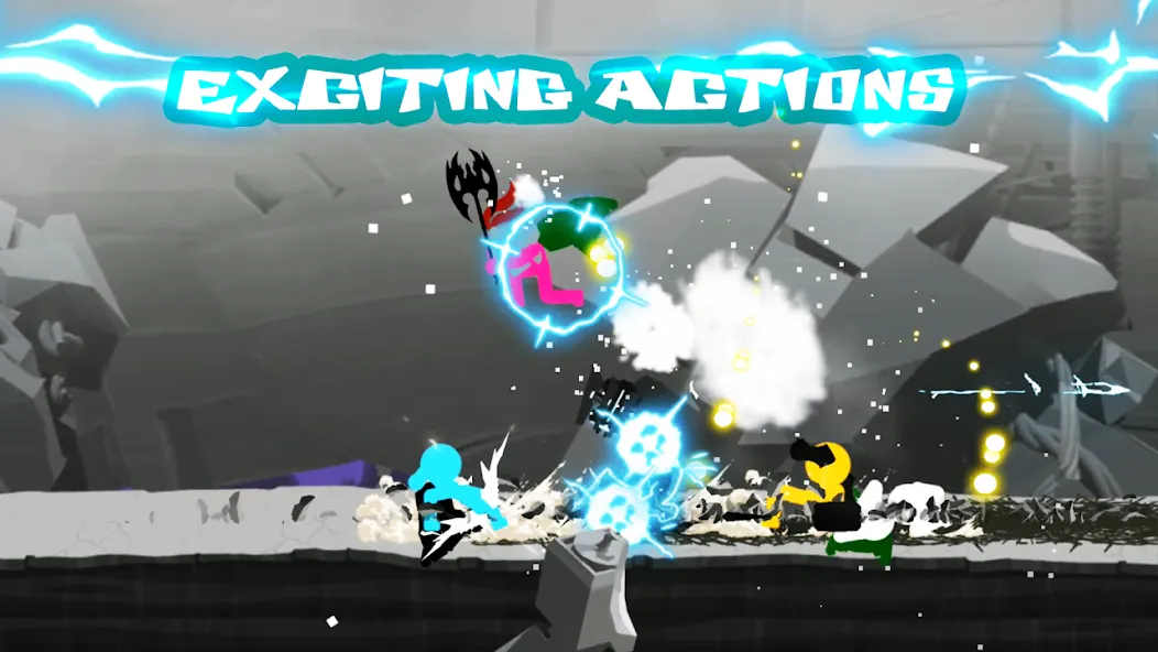Stickman The Flash (Стикмэн Флэш) МОД/Взлом [Бесконечные деньги, Монеты и Мега MOD] Screenshot 1