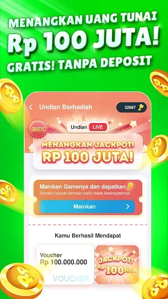 MAGER - Game Penghasil Uang (МАГЕР) МОД/Взлом [Меню, Бесконечные монеты и Открытые уровни] Screenshot 2