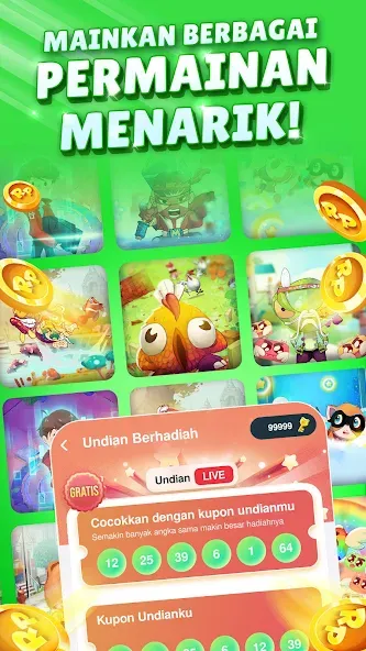 MAGER - Game Penghasil Uang (МАГЕР) МОД/Взлом [Меню, Бесконечные монеты и Открытые уровни] Screenshot 4