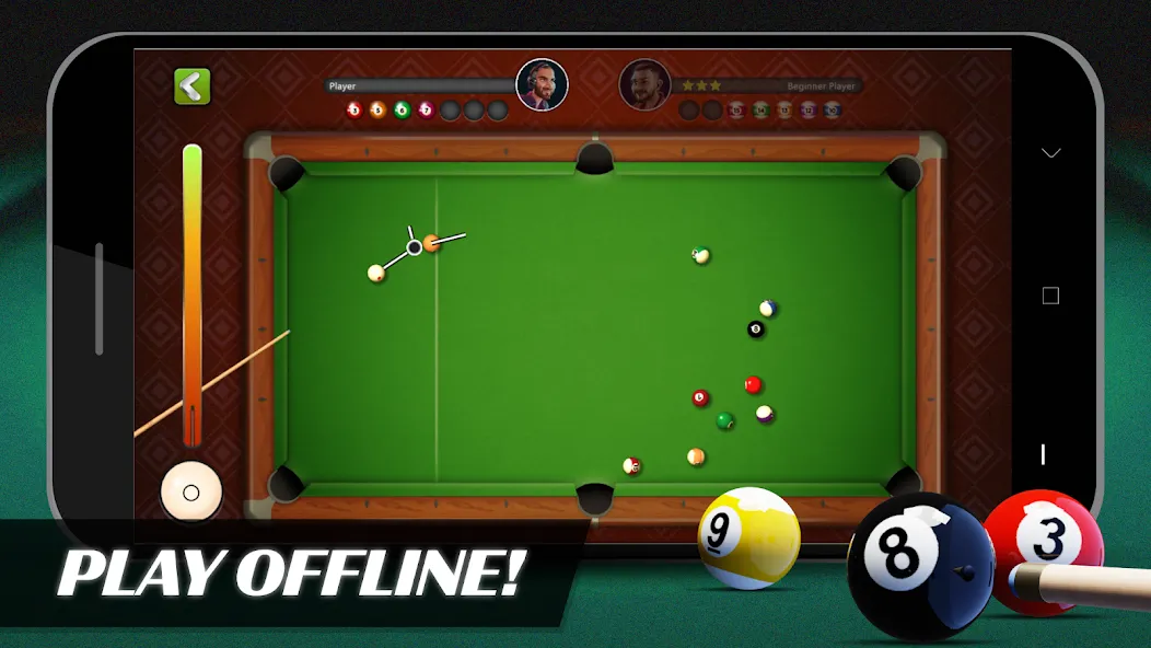 8 Ball Billiards Offline Pool (Балл Бильярд Оффлайн Пул) МОД/Взлом [Много монет, Открытые уровни и Мега MOD] Screenshot 1