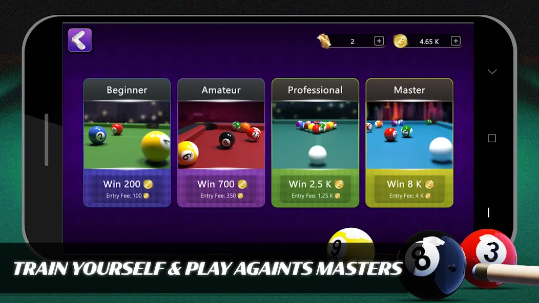 8 Ball Billiards Offline Pool (Балл Бильярд Оффлайн Пул) МОД/Взлом [Много монет, Открытые уровни и Мега MOD] Screenshot 2