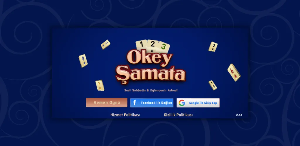 Okey Şamata - Sesli Sohbet МОД/Взлом [Меню, Бесконечные монеты и Открытые уровни] Screenshot 1