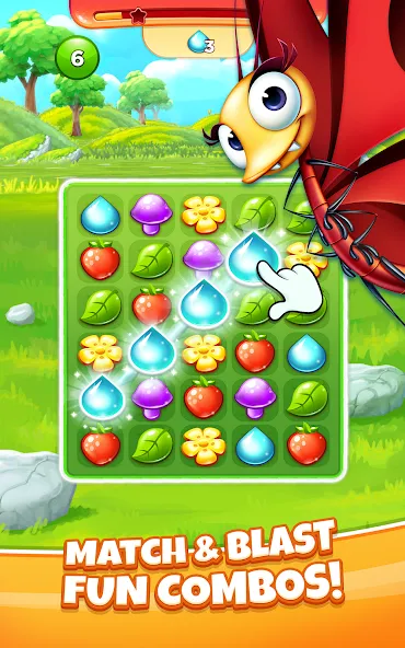 Match 3 Game - Fiends Stars (Матч 3 Игра) МОД/Взлом [Много монет, Открытые уровни и Мега MOD] Screenshot 1