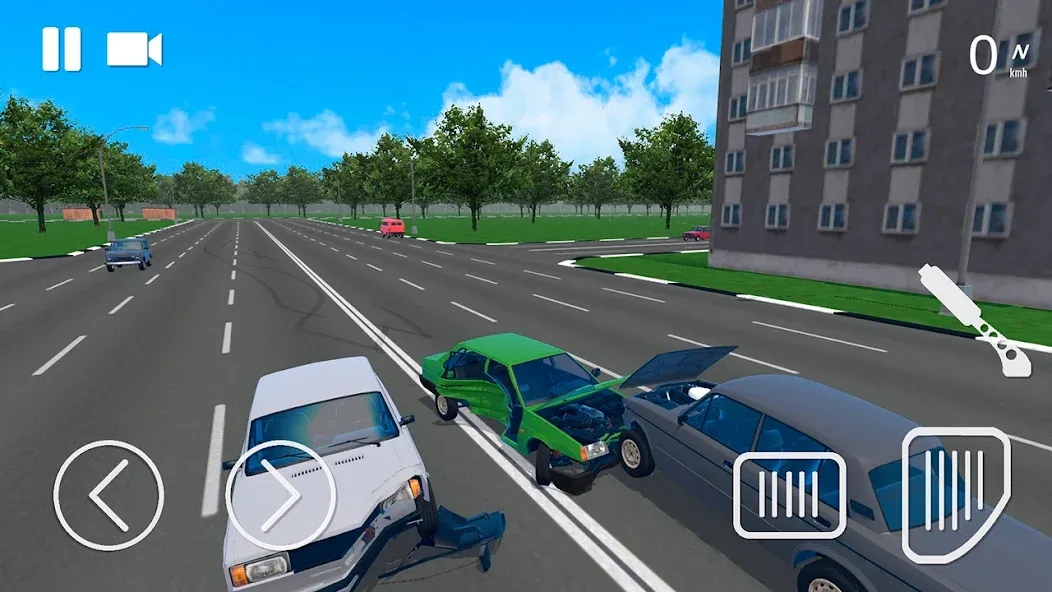 Russian Car Crash Simulator (Рашн Кар Краш Симулятор) МОД/Взлом [Много денег, Монет и Все открыто] Screenshot 1