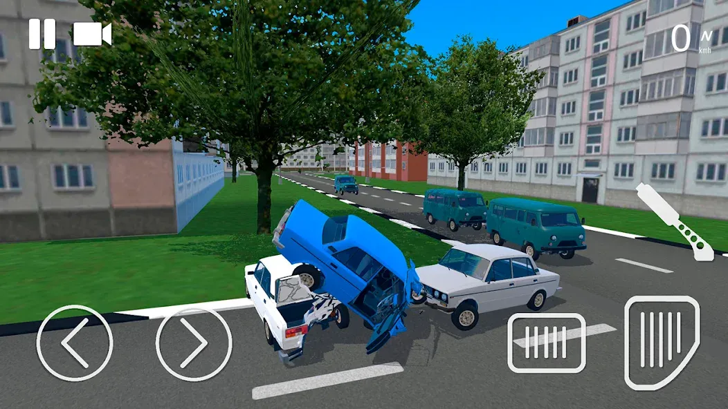 Russian Car Crash Simulator (Рашн Кар Краш Симулятор) МОД/Взлом [Много денег, Монет и Все открыто] Screenshot 2