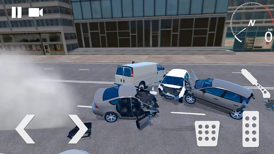 Traffic Crashes Car Crash (Трафик Краш Кар Краш) МОД/Взлом [Бесконечные деньги, Монеты и Мега MOD] Screenshot 1