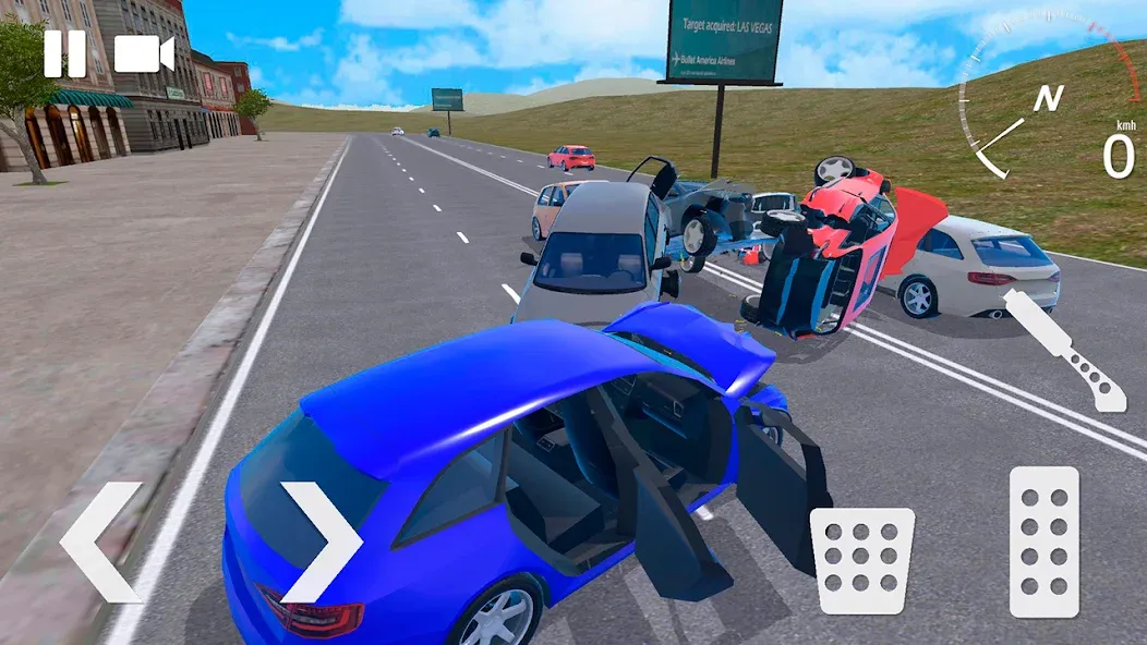Traffic Crashes Car Crash (Трафик Краш Кар Краш) МОД/Взлом [Бесконечные деньги, Монеты и Мега MOD] Screenshot 2