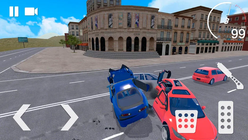Traffic Crashes Car Crash (Трафик Краш Кар Краш) МОД/Взлом [Бесконечные деньги, Монеты и Мега MOD] Screenshot 4