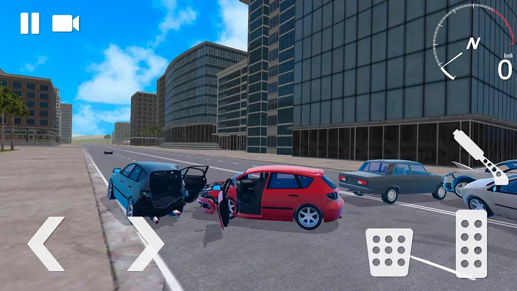 Traffic Crashes Car Crash (Трафик Краш Кар Краш) МОД/Взлом [Бесконечные деньги, Монеты и Мега MOD] Screenshot 5