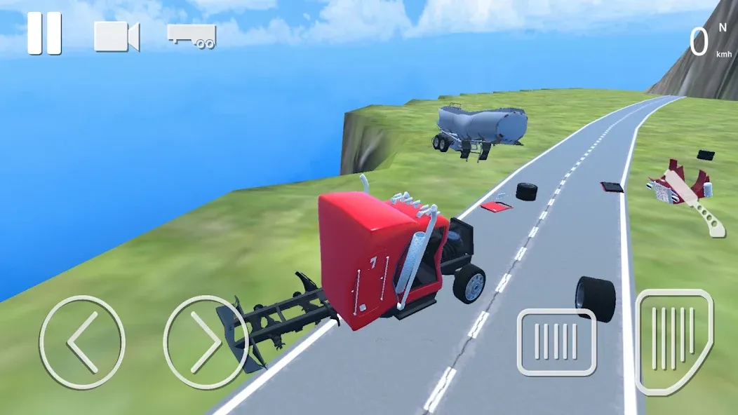 Truck Crash Simulator Accident (Симулятор ДТП с грузовиком) МОД/Взлом [Все открыто, Дополнительные деньги и Меню MOD] Screenshot 1