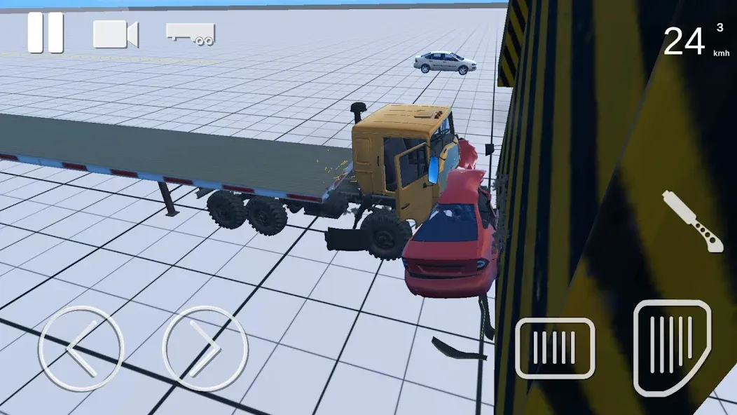 Truck Crash Simulator Accident (Симулятор ДТП с грузовиком) МОД/Взлом [Все открыто, Дополнительные деньги и Меню MOD] Screenshot 4