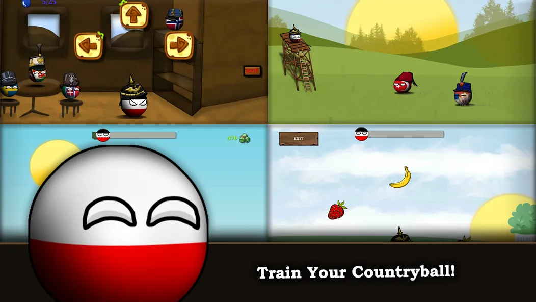 Countryball: Europe 1890 (Кантриболл) МОД/Взлом [Много монет, Открытые уровни и Мега MOD] Screenshot 4