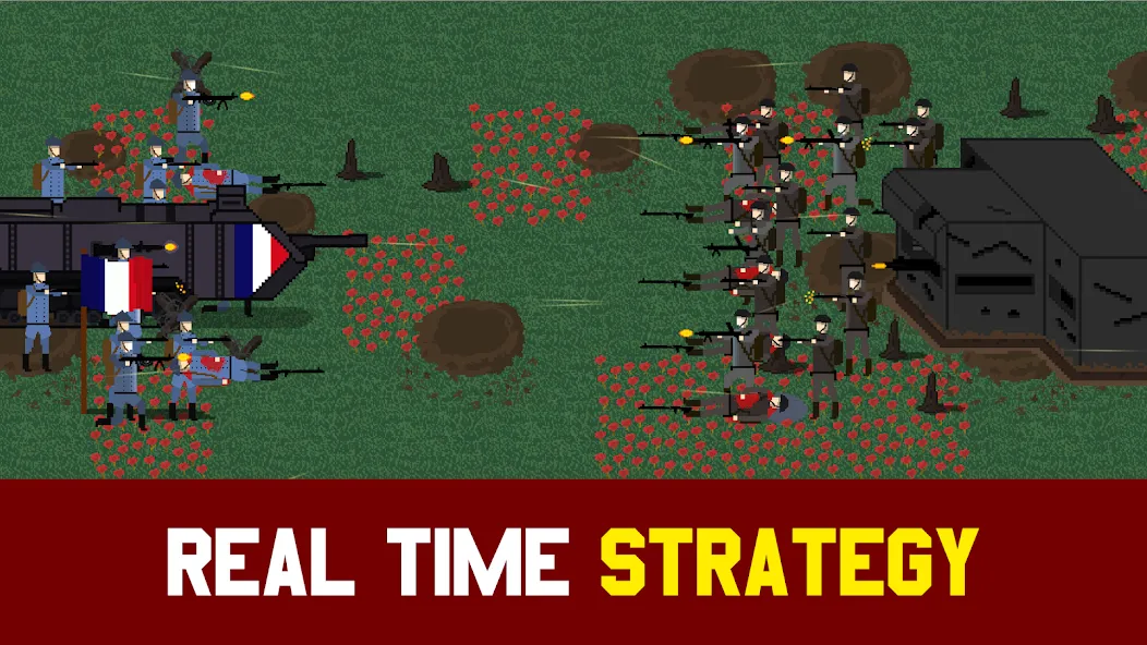 Trench Warfare 1917: WW1 RTS (Траншейная война 1917) МОД/Взлом [Меню, Бесконечные монеты и Открытые уровни] Screenshot 1