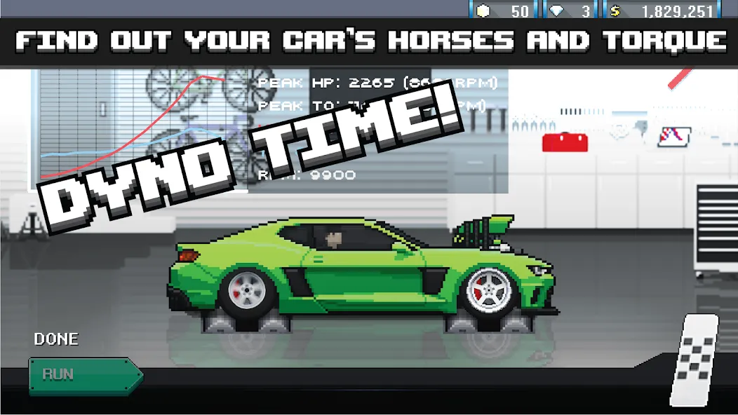 Pixel Car Racer (Пиксельный гоночный автомобиль) МОД/Взлом [Меню, Бесконечные монеты и Открытые уровни] Screenshot 3