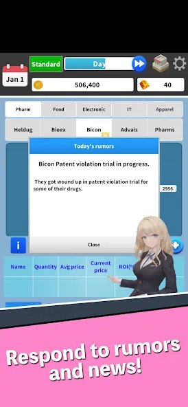 Stock Game - Capitalism МОД/Взлом [Много денег, Монет и Все открыто] Screenshot 3