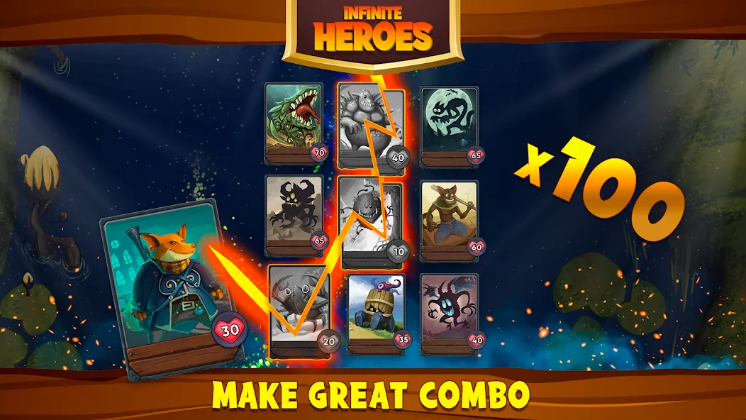 Card Dungeons: Rouge RPG (Кард Данжены) МОД/Взлом [Много денег, Монет и Все открыто] Screenshot 4