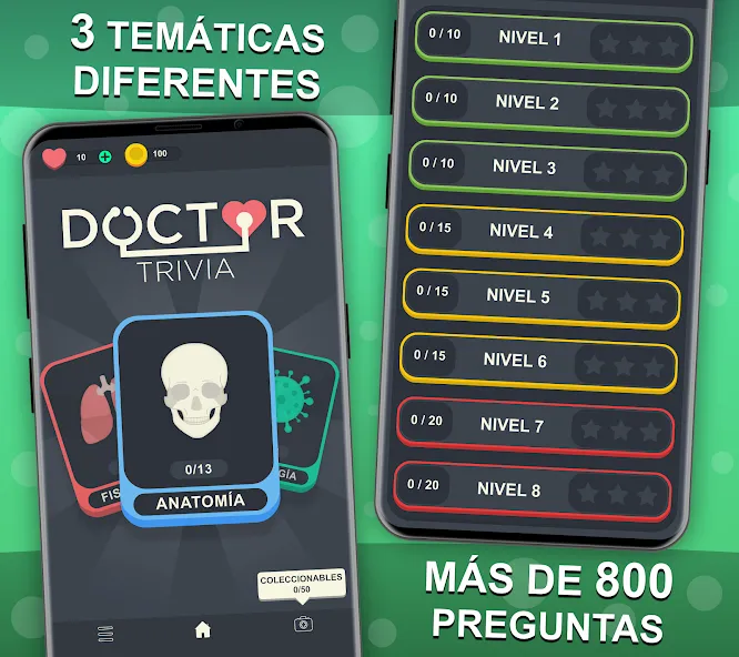 Doctor Trivia - Quiz Medicina (Доктор Тривия) МОД/Взлом [Много денег, Монет и Все открыто] Screenshot 2