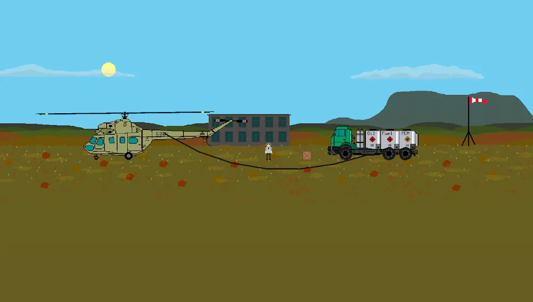 Pixel Helicopter Simulator (Пиксельный симулятор вертолета) МОД/Взлом [Много монет, Открытые уровни и Мега MOD] Screenshot 3