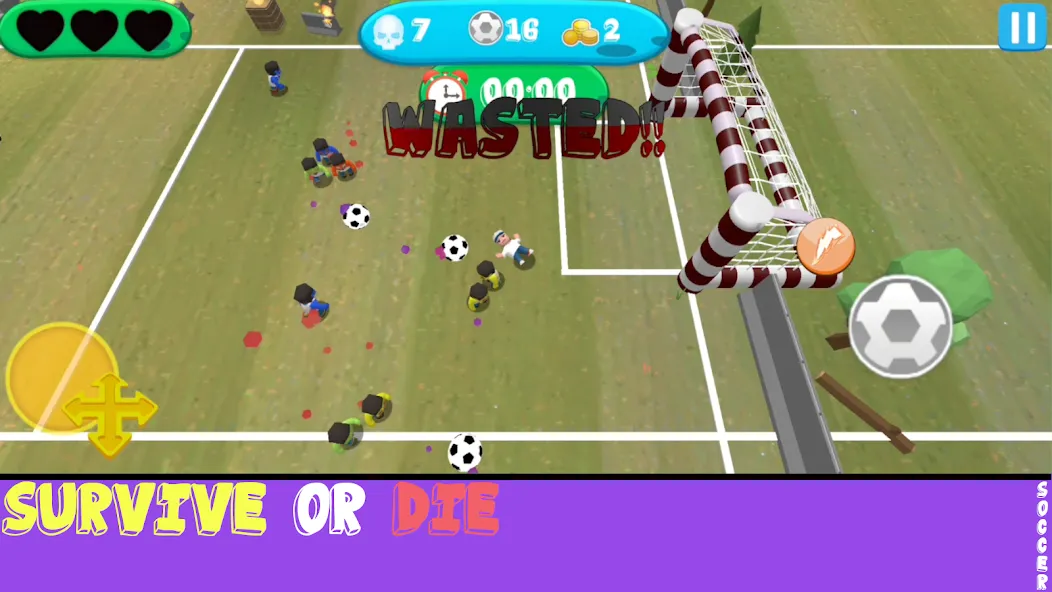 Soccer Apocalypse Survival (Соккер Апокалипсис Сурвивал) МОД/Взлом [Меню, Бесконечные монеты и Открытые уровни] Screenshot 2