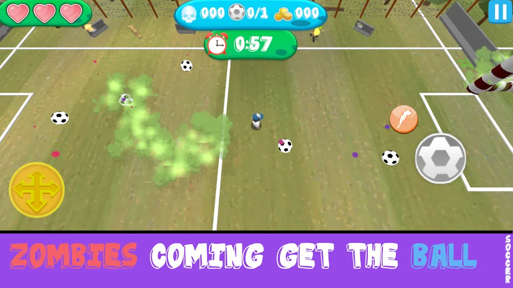 Soccer Apocalypse Survival (Соккер Апокалипсис Сурвивал) МОД/Взлом [Меню, Бесконечные монеты и Открытые уровни] Screenshot 3