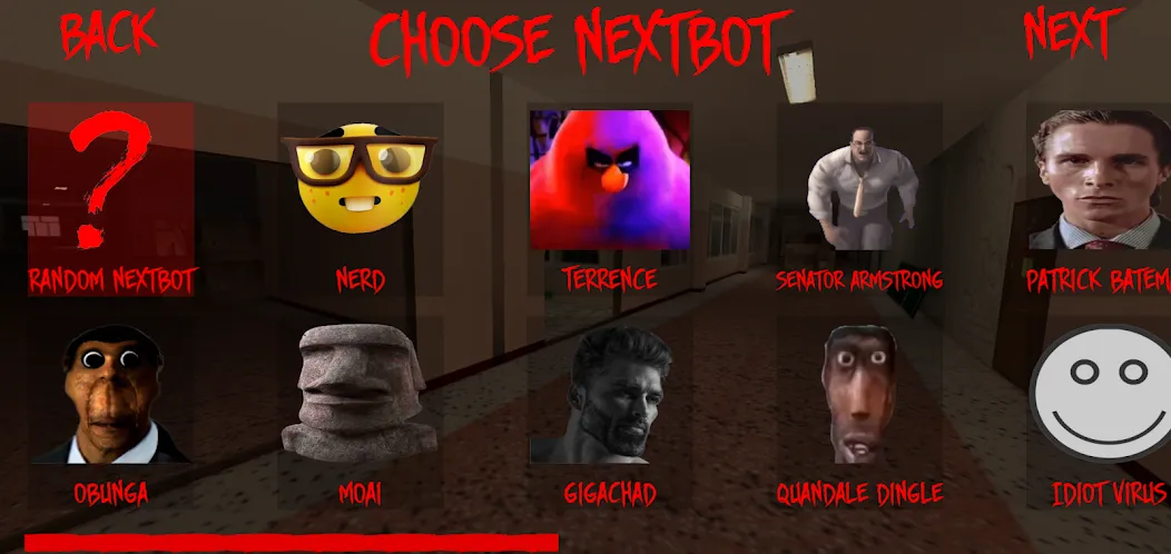 Nextbot chasing (Некстбот чейзинг) МОД/Взлом [Много монет, Открытые уровни и Мега MOD] Screenshot 1